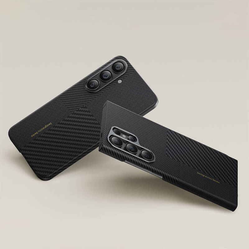 Galaxy S24 Kılıf M-safe Şarj Özellikli Karbon Fiber Benks Montage ArmorAir Kevlar Kapak - 6