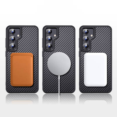 Galaxy S24 Plus Case Aramid Carbon Fiber Wlons Radison Cover with Magsafe - 16