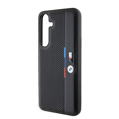 Galaxy S24 Plus Case BMW Original Licensed M Logo Three Color Striped Perforated Detail Line Cover - 5