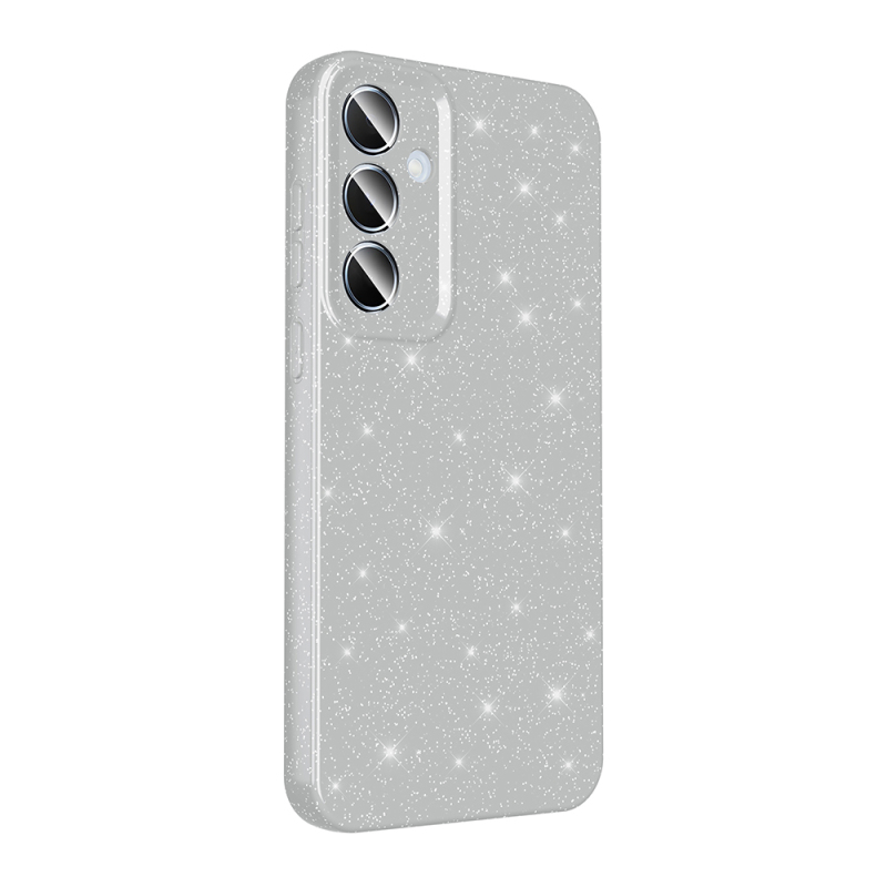 Galaxy S24 Plus Case Camera Protected Silvery Luxury Zore Koton Cover - 14
