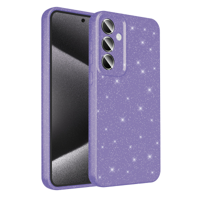 Galaxy S24 Plus Case Camera Protected Silvery Luxury Zore Koton Cover - 4