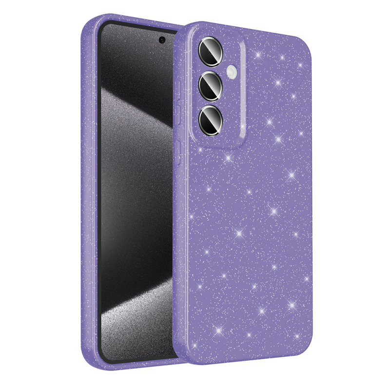 Galaxy S24 Plus Case Camera Protected Silvery Luxury Zore Koton Cover - 4