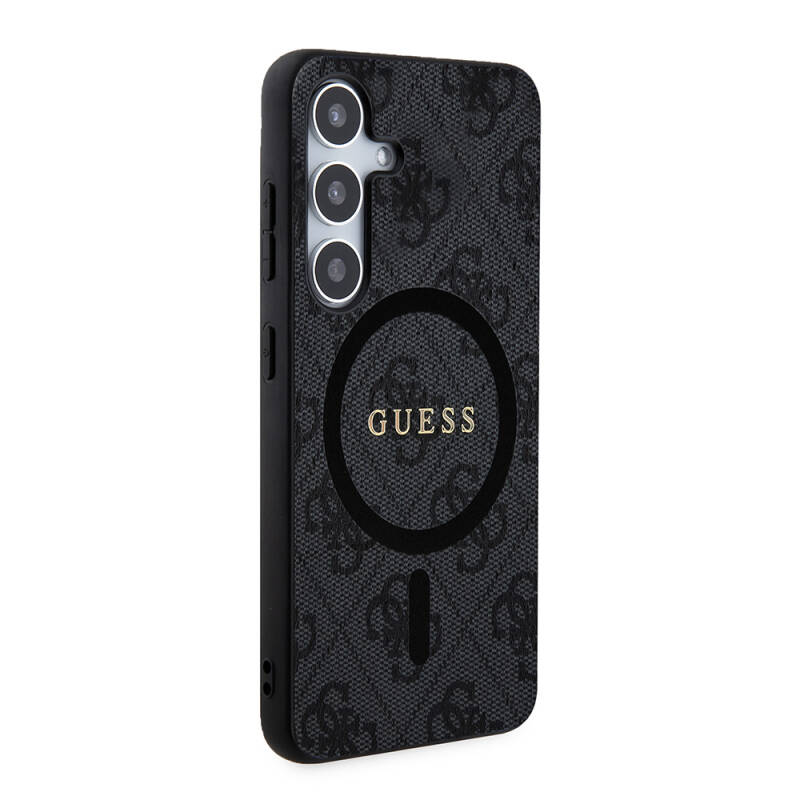 Galaxy S24 Plus Case Guess Original Licensed Magsafe Charging Featured 4G Patterned Text Logo Cover - 4