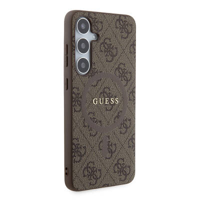 Galaxy S24 Plus Case Guess Original Licensed Magsafe Charging Featured 4G Patterned Text Logo Cover - 10