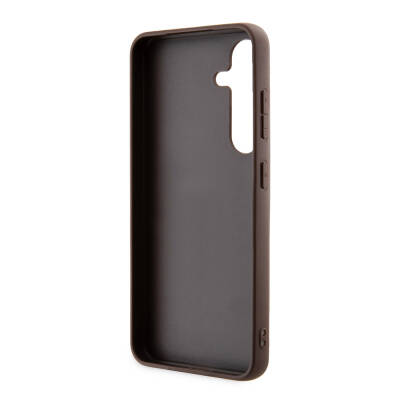 Galaxy S24 Plus Case Guess Original Licensed PU Leather Text and 4G Metal Logo Patterned Cover - 7