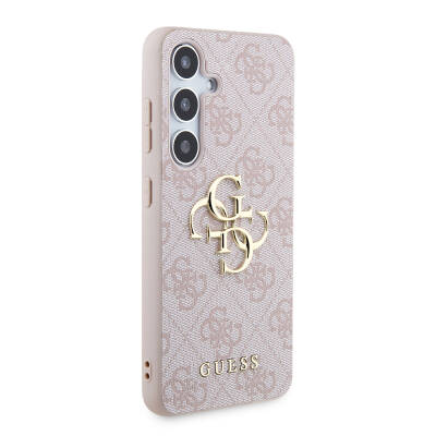 Galaxy S24 Plus Case Guess Original Licensed PU Leather Text and 4G Metal Logo Patterned Cover - 12