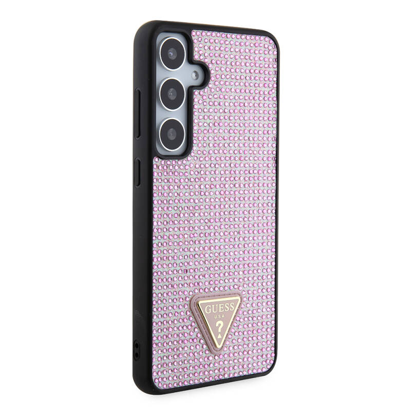 Galaxy S24 Plus Case Guess Original Licensed Stone Back Cover with Triangle Logo - 3