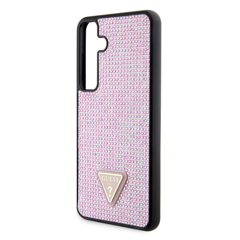 Galaxy S24 Plus Case Guess Original Licensed Stone Back Cover with Triangle Logo - 5