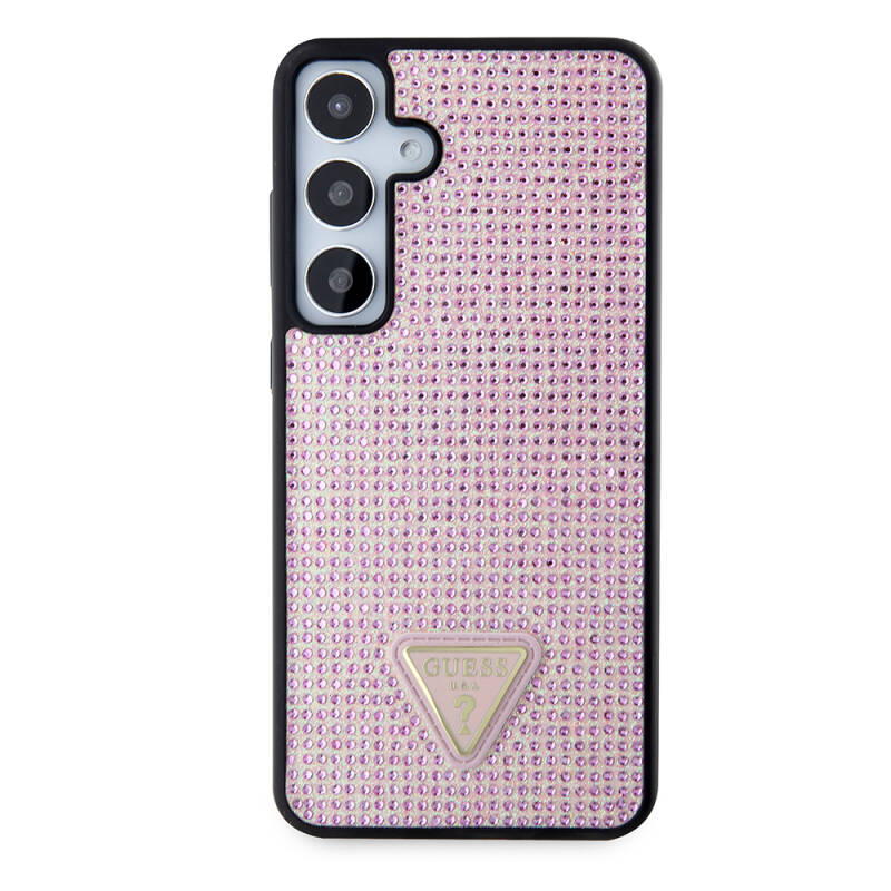 Galaxy S24 Plus Case Guess Original Licensed Stone Back Cover with Triangle Logo - 8