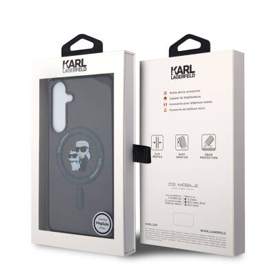 Galaxy S24 Plus Case Karl Lagerfeld Original Licensed Karl & Choupette IML Printed Cover with Magsafe Charging Feature - 7