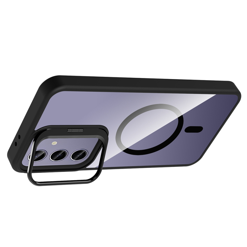 Galaxy S24 Plus Case Stand Camera Lens Gift M-Safe Charging Feature Zore Etro Cover - 13