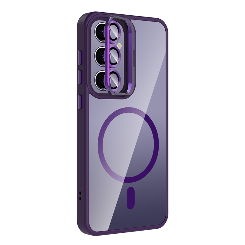 Galaxy S24 Plus Case Stand Camera Lens Gift M-Safe Charging Feature Zore Etro Cover - 10