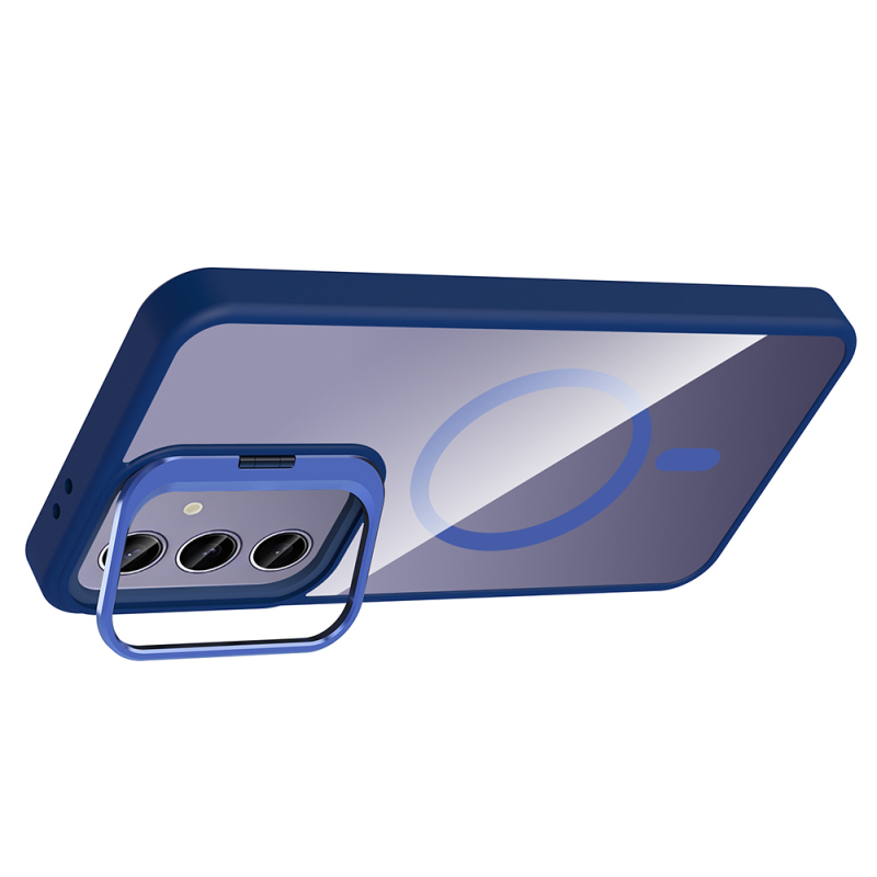 Galaxy S24 Plus Case Stand Camera Lens Gift M-Safe Charging Feature Zore Etro Cover - 15