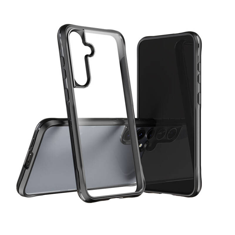 Galaxy S24 Plus Case Transparent Hard PC Back Surface Design Zore Edo Cover - 3