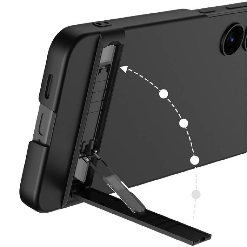 Galaxy S24 Plus Case Zore Camera Protection Vertical Stand Ays Cover - 2