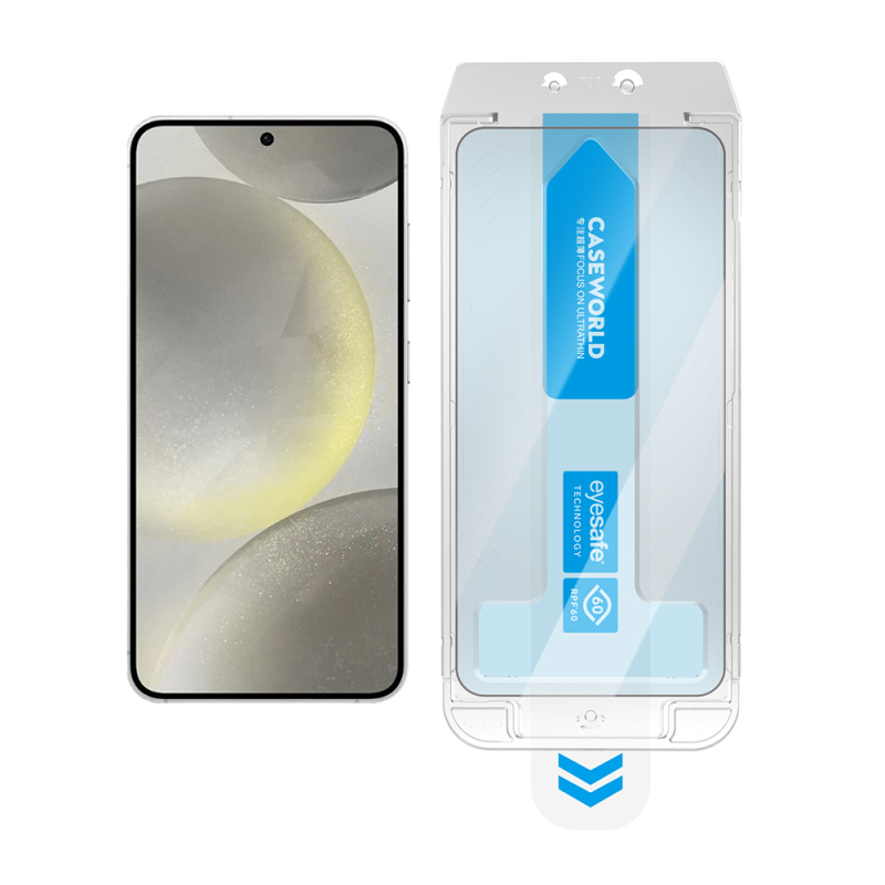 Galaxy S24 Plus CaseWorld Applicator Serisi 2.5D Eyesafe Mavi Işık Teknolojili 0.25mm Temperli Cam Ekran Koruyucu+ Uygulama Aparatı - 6