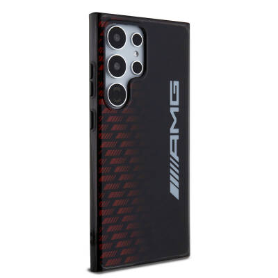 Galaxy S24 Ultra Case AMG Original Licensed Double Layer Cover with Large Logo Square Stripe Pattern - 3