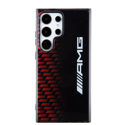Galaxy S24 Ultra Case AMG Original Licensed Double Layer Cover with Large Logo Square Stripe Pattern - 8