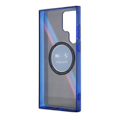 Galaxy S24 Ultra Case BMW Original Licensed M Logo Three Color Striped Motorsport Circle Cover - 7