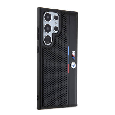 Galaxy S24 Ultra Case BMW Original Licensed M Logo Three Color Striped Perforated Detail Line Cover - 3