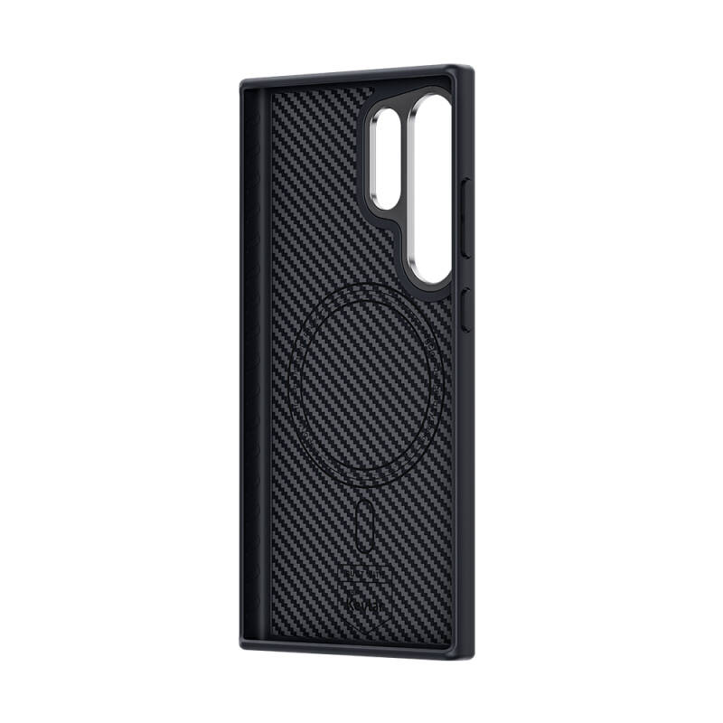 Galaxy S24 Ultra Case Carbon Fiber Benks Hybrid ArmorPro 600D Kevlar Cover with Magsafe Charging Feature - 3