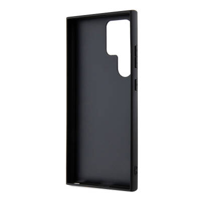 Galaxy S24 Ultra Case Guess Original Licensed 4G Patterned Triangle Logo Leather Cover with Stand - 6