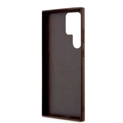 Galaxy S24 Ultra Case Guess Original Licensed PU Leather Text and 4G Metal Logo Patterned Cover - 15