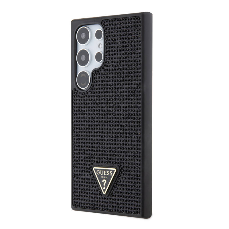 Galaxy S24 Ultra Case Guess Original Licensed Stone Back Cover with Triangle Logo - 2