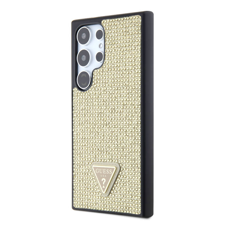 Galaxy S24 Ultra Case Guess Original Licensed Stone Back Cover with Triangle Logo - 10