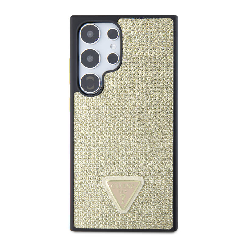 Galaxy S24 Ultra Case Guess Original Licensed Stone Back Cover with Triangle Logo - 16