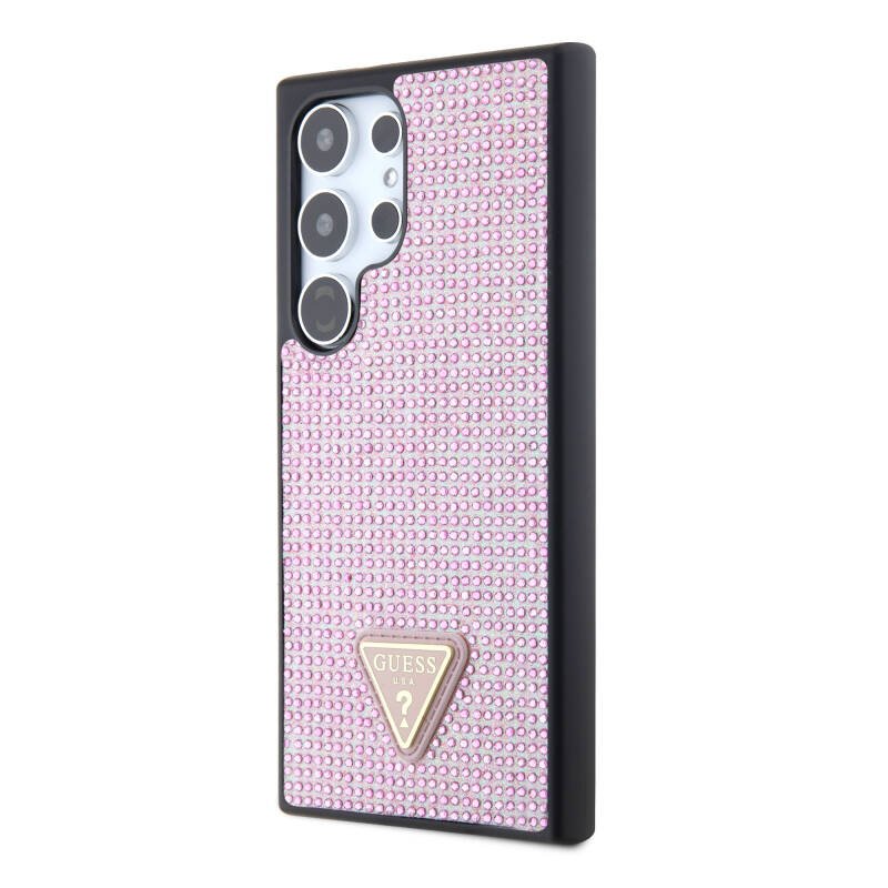 Galaxy S24 Ultra Case Guess Original Licensed Stone Back Cover with Triangle Logo - 18