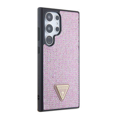 Galaxy S24 Ultra Case Guess Original Licensed Stone Back Cover with Triangle Logo - 19