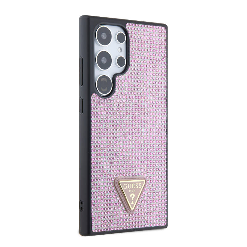 Galaxy S24 Ultra Case Guess Original Licensed Stone Back Cover with Triangle Logo - 19