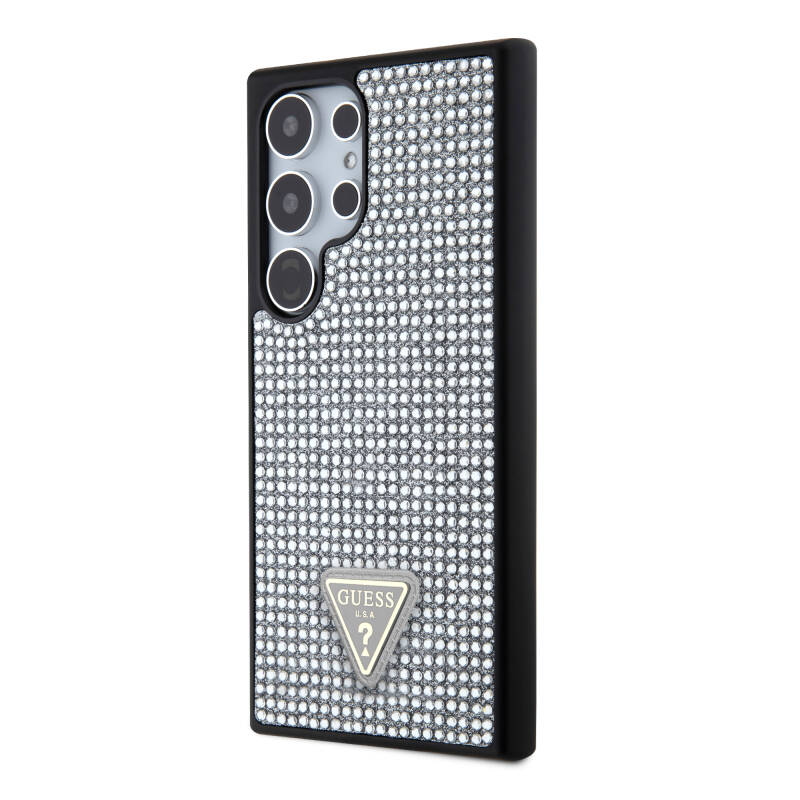 Galaxy S24 Ultra Case Guess Original Licensed Stone Back Cover with Triangle Logo - 26