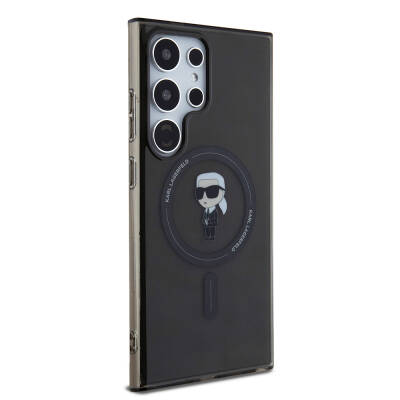 Galaxy S24 Ultra Case Karl Lagerfeld Original Licensed Karl Head IML Printed Cover with Magsafe Charging Feature - 3