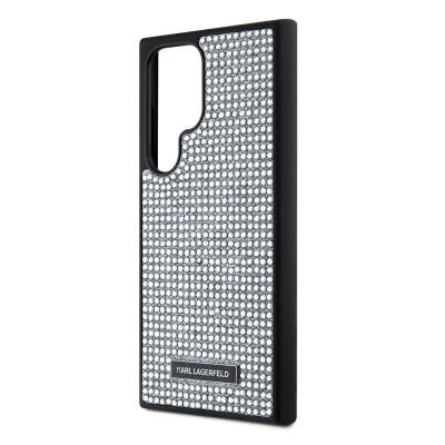 Galaxy S24 Ultra Case Karl Lagerfeld Stoned Metal Logo Original Licensed Cover - 13