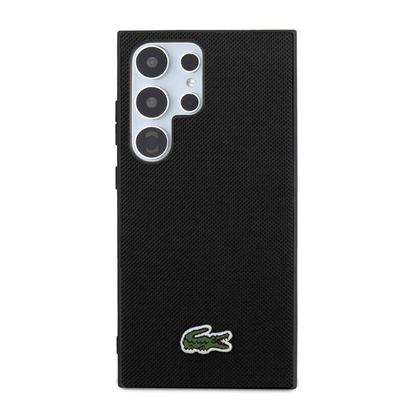 Galaxy S24 Ultra Case Lacoste Original Licensed PU Pique Pattern Back Cover with Iconic Crocodile Woven Logo - 20