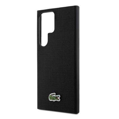 Galaxy S24 Ultra Case Lacoste Original Licensed PU Pique Pattern Back Cover with Iconic Crocodile Woven Logo - 23