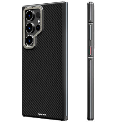 Galaxy S24 Ultra Case Magsafe Charge Featured Aramid Fiber Designed Youngkit 600D Series Cover - 1
