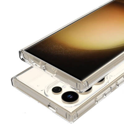 Galaxy S24 Ultra Case Magsafe Charging Featured Transparent Hard PC Zore Embos Cover - 12