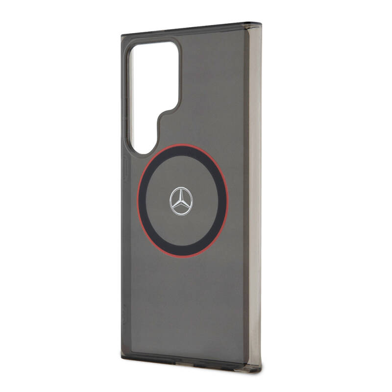 Galaxy S24 Ultra Case Mercedes Benz Original Licensed Red Ring Cover with Magsafe Charging Feature and IML Star Logo - 5