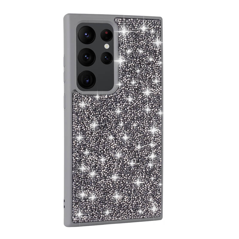 Galaxy S24 Ultra Case Shiny Stone Design Zore Diamond Cover - 12