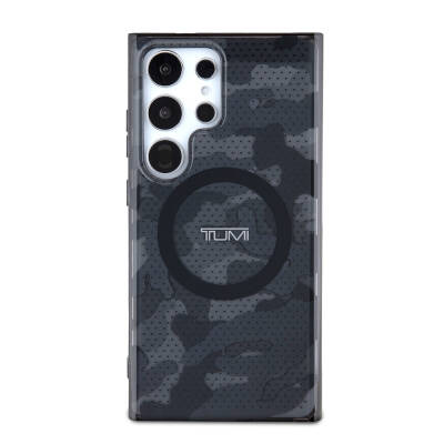 Galaxy S24 Ultra Case TUMI Original Licensed Magsafe Frosted Transparent Mesh Camouflage Patterned Cover with Charging Feature - 8