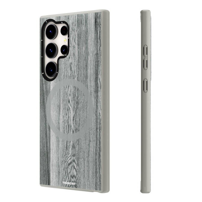 Galaxy S24 Ultra Case with Magsafe Charging Featured Yellowing Resistant Youngkit Wood Forest Series Cover - 2