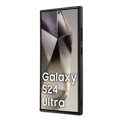 Galaxy S24 Ultra Kılıf Guess Orjinal Lisanslı 4G Desenli Üçgen Logolu Standlı Deri Kapak - 4