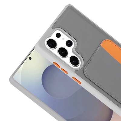 Galaxy S24 Ultra Kılıf Kartlıklı Zore X-Kart Silikon Kapak - 14