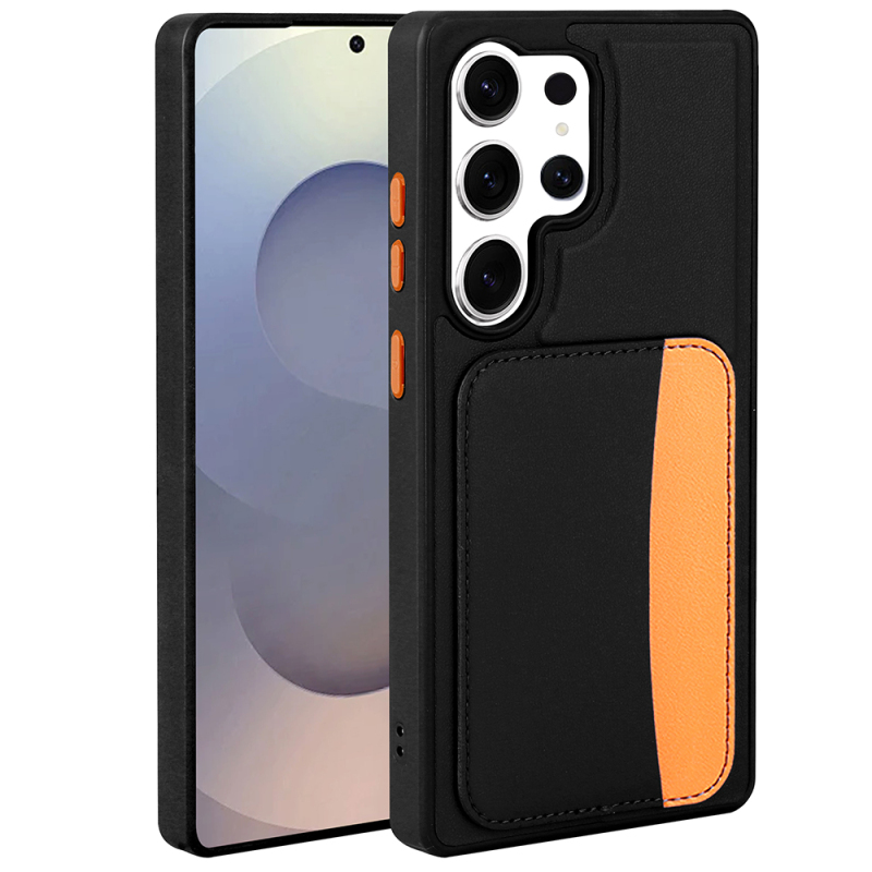 Galaxy S24 Ultra Kılıf Kartlıklı Zore X-Kart Silikon Kapak - 3