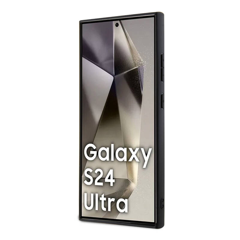 Galaxy S24 Ultra Kılıf Lacoste Orjinal Lisanslı PU Pike Desenli Arka Yüzey İkonik Timsah Dokuma Logolu Kapak - 22