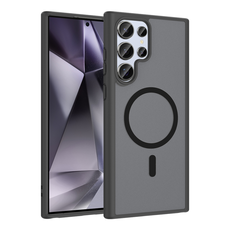 Galaxy S24 Ultra Kılıf M-safe Şarj Özellikli Zore Babet Kapak - 1