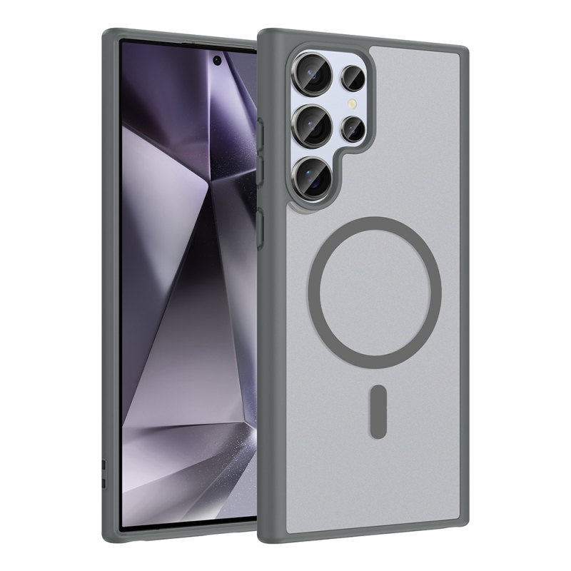 Galaxy S24 Ultra Kılıf M-safe Şarj Özellikli Zore Babet Kapak - 4